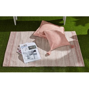 Diamond Weave Stripe Rug – 60 x 90cms – Recycled PET Yarn - 3 Colours Available